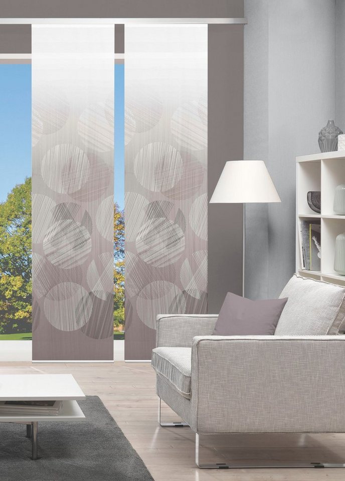 Vision S Schiebegardine CIRCO (1 St), Paneelwagen, halbtransparent, DIGITALDRUCK von Vision S