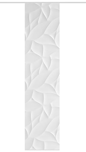 VISION S Schiebegardine DIORI, halb-transparenter Stoff in Bambus-Optik, digital Bedruckt, 260 x 60 cm (h x b), Farbe: Grau von VISION S