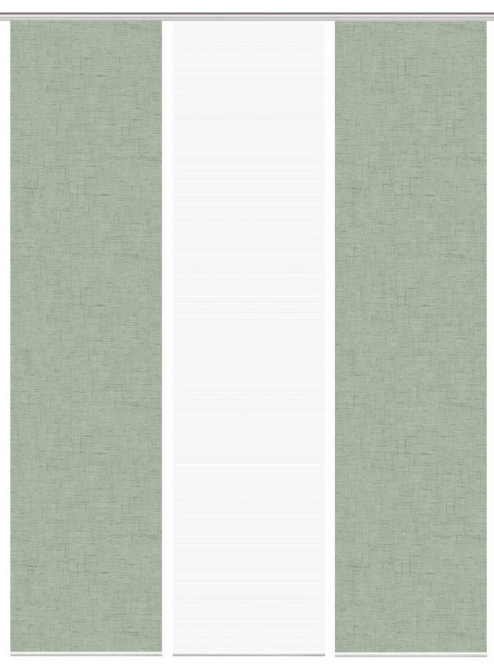 Schiebegardine 080527 PIVE Schiebegardine, halbtransparent, Bambusoptik, 260x60 cm, Vision S, (3 St), 100% Polyester von Vision S