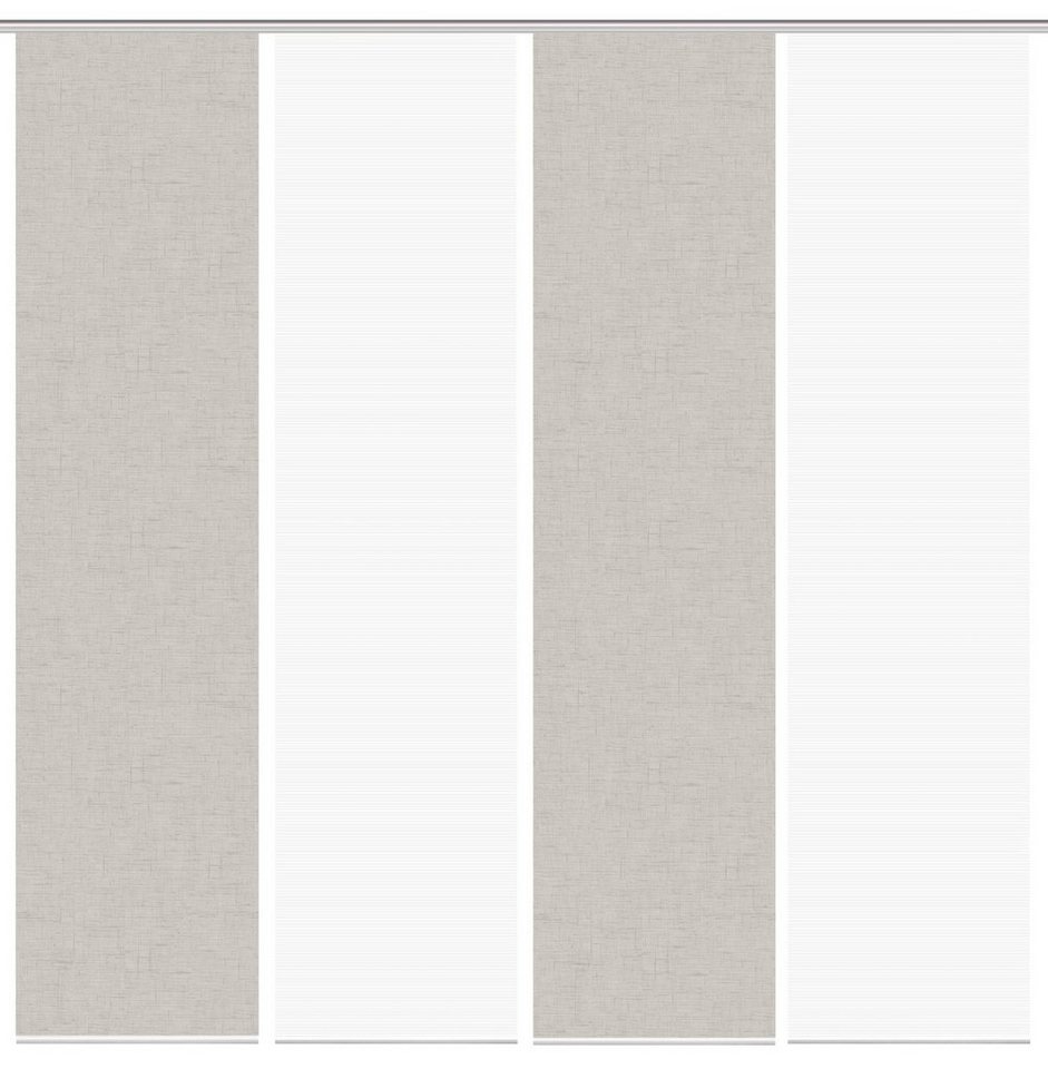 Schiebegardine 080527 PIVE Schiebegardine, halbtransparent, Bambusoptik, 260x60 cm, Vision S, (4 St), 100% Polyester von Vision S