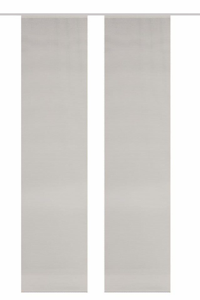 Schmidt Gard Schiebegardine 55401 Schiebegardine ROM halbtransparent Bambusoptik, 2x 260x60, taupe, 100% Polyester von Schmidt Gard