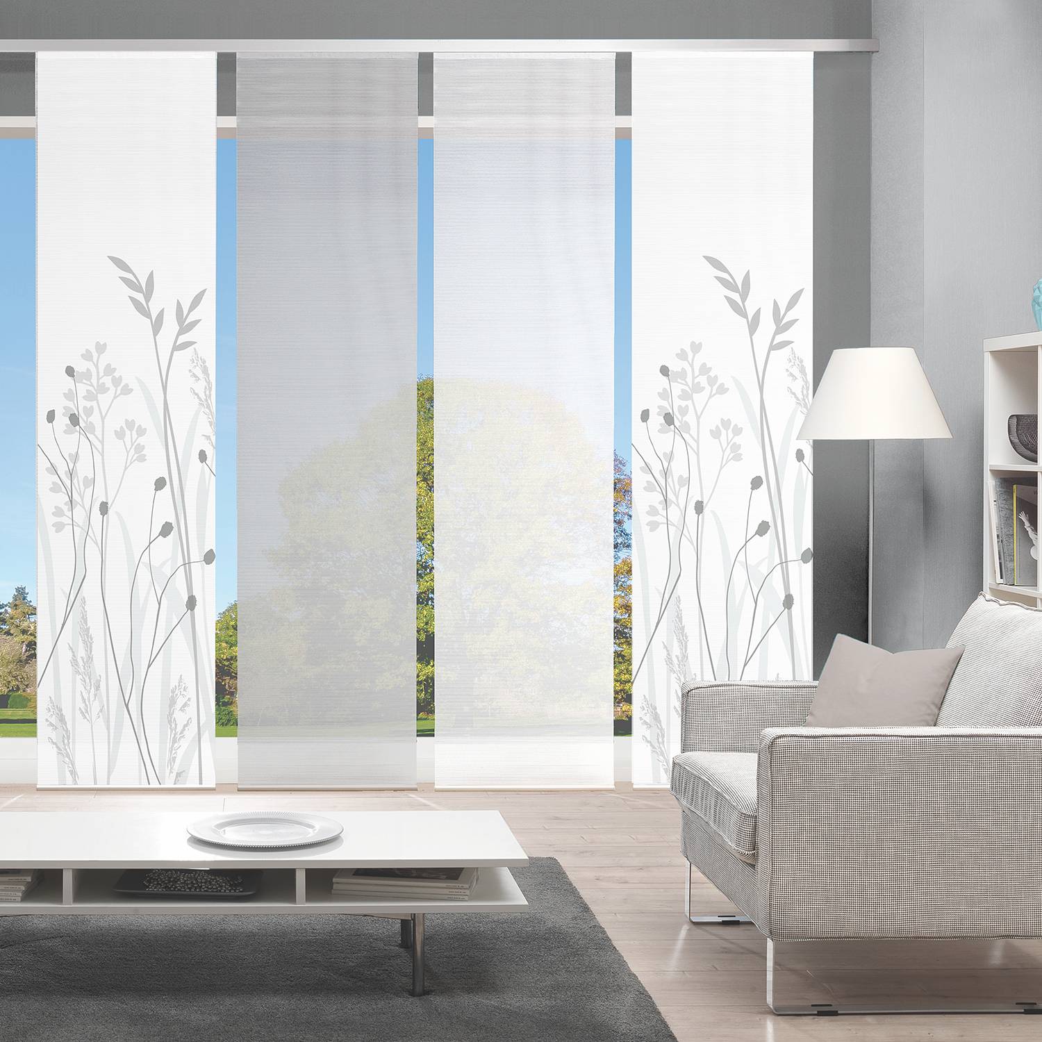 home24 Schiebevorhang Grasil 60 x 260cm Weiß 4er Set home24 Schiebevorhang Grasil 60 x 260cm Weiß 4er Set von home24