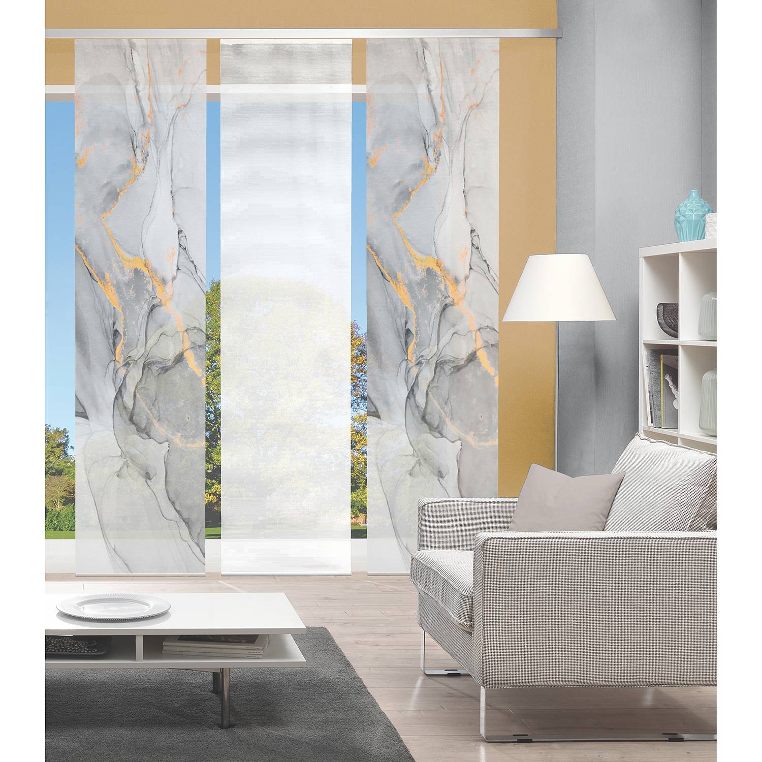 home24 Schiebevorhang Marmosa II 60 x 260cm Grau/Grau 3er Set home24 Schiebevorhang Marmosa II 60 x 260cm Grau/Grau 3er Set von home24