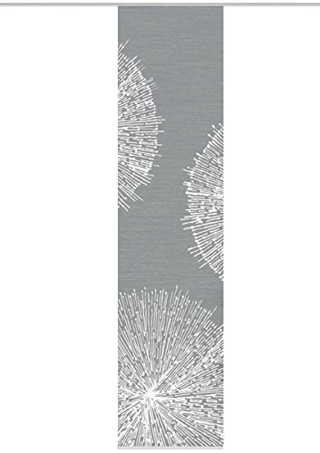 VISION S 84558 | Schiebegardine CRESTON II | halb-transparenter Stoff in Bambus-Optik | 260x60 cm | Farbe: grau von Vision S
