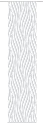 Vision S 84720 | Schiebegardine Wave | halb-transparenter Stoff in Bambus-Optik | 260x60 cm | Farbe: (grau) von Vision S