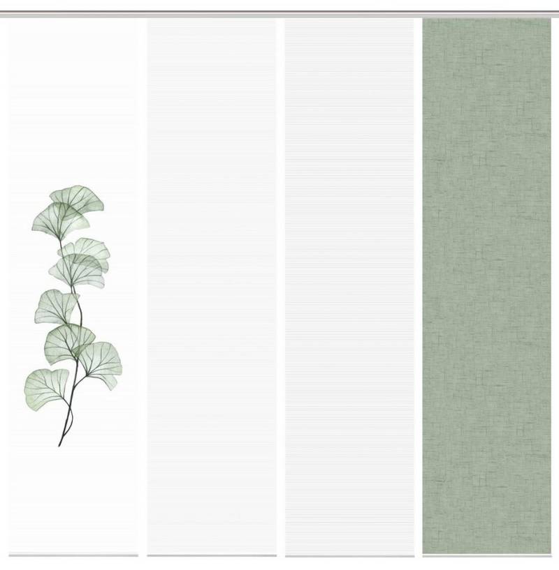 Vision S Schiebegardine 080770 BERTO Schiebegardine, halbtransparent, Bambus-Optik, 260x60 cm, (4 St), 100% Polyester von Vision S