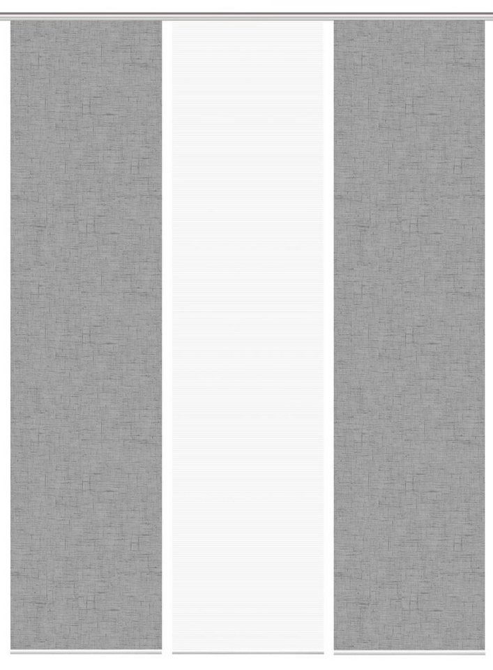 Vision S Schiebegardine 084827 PIVE Schiebegardine, halbtransparent, Bambusoptik, 260x60 cm, (3 St), 100% Polyester von Vision S