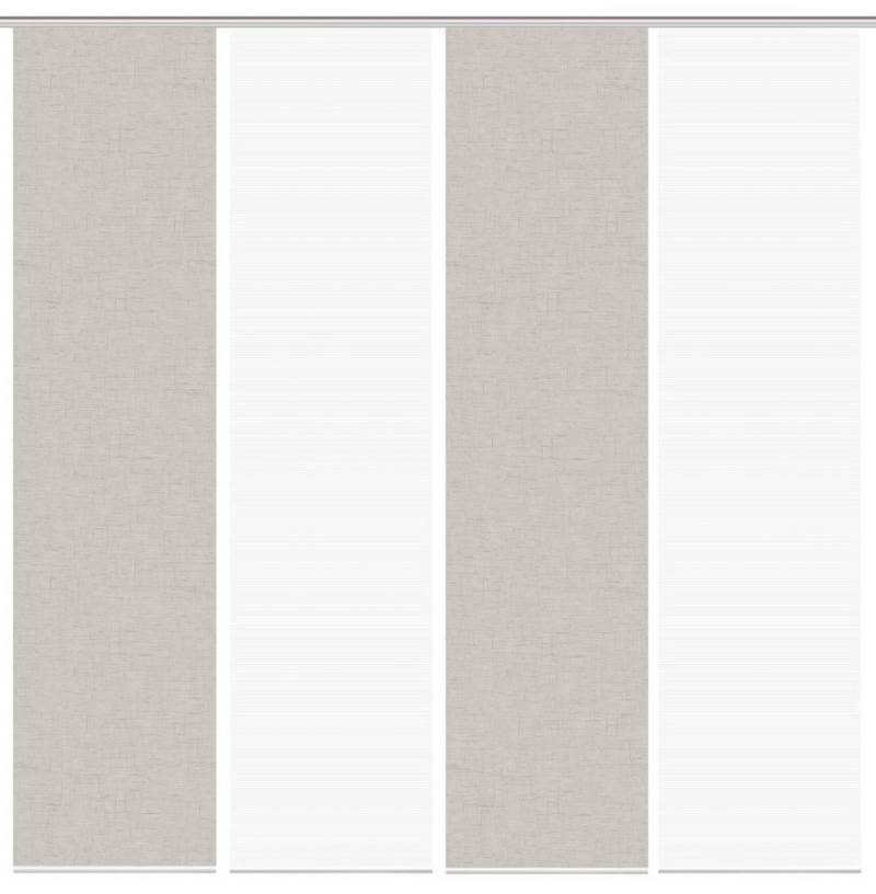 Vision S Schiebegardine 084827 PIVE Schiebegardine, halbtransparent, Bambusoptik, 260x60 cm, (4 St), 100% Polyester von Vision S