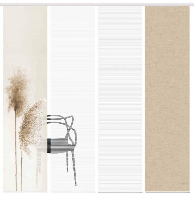 Vision S Schiebegardine 80922 Schiebegardine IRLOS, Digitaldurck, Seidenoptik, 260x60 cm, (4 St), Polyester von Vision S
