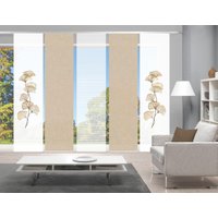 Vision S Schiebegardine "BERTO 5er SET" Paneelwagen 5 Stk. tlg. Schiebevorhang Digidruck 5er Set BERTO von Vision S