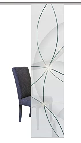 Vision S Schiebegardine BLINKI, Digitaldruck auf Bambus-Optik, mit abstraktem Motiv, 260x60cm, Farbe: Rot oder Türkis (Türkis) von Vision S
