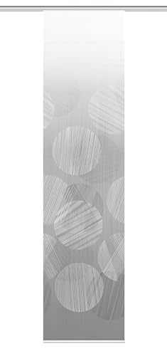 Vision S Schiebegardine Circo, Digitaldruck auf Bambus-Optik , mit abstraktem Kreis-Motiv, 260x60cm, Farbe: Grau, Taupe (Grau) von Vision S