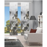 Vision S Schiebegardine "LAYON 2er SET" Paneelwagen 2 Stk. tlg. Schiebevorhang Digidruck 2er Set LAYON von Vision S