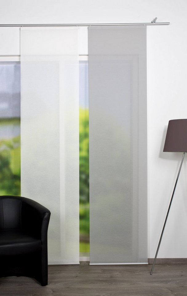 Vision S Schiebegardine ROM, Paneelwagen (1 St), halbtransparent, HxB: 260x60, Schiebevorhang Bambusoptik Digitaldruck von Vision S