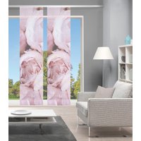 Vision S Schiebegardine "ROSANA 2er SET" Paneelwagen 2 Stk. tlg. Bambus-Optik, Digital bedruckt von Vision S