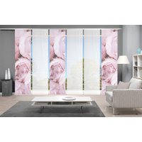 Vision S Schiebegardine "ROSANA 6er SET", (6 St.), Bambus-Optik, Digital bedruckt von Vision S