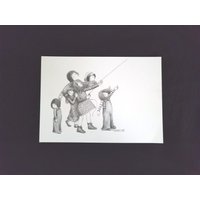 Julie Corsover Kinderdruck "Drachenfliegen" - Vintage 1975" Ungerahmt Neu." von VisionaryWhimsy