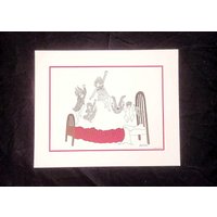Julie Corsover Kinderdrucke "Jumping On Bed" - Jahrgang 1973" von VisionaryWhimsy