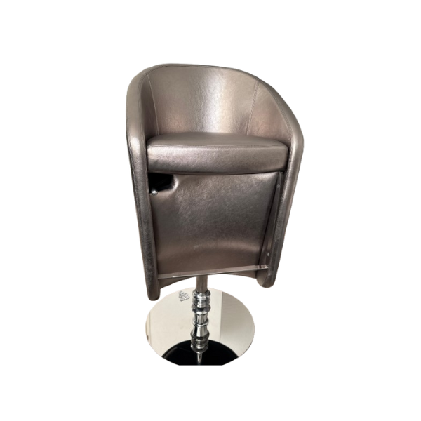 Lixus Silberne Leder Barhocker, Visionnaire Lixus Silberne Leder Barhocker, Visionnaire von Visionnaire