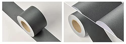 VisitRyl Selbstklebende Wandaufkleber Grenze 10cm X 500cm, TapetenbordüRe Selbstklebend BordüRe, Wasserdichte WandbordüRe FüR Zuhause BüRo Hotel Diy Dekoration Dunkelgrau Mattiert von VisitRyl