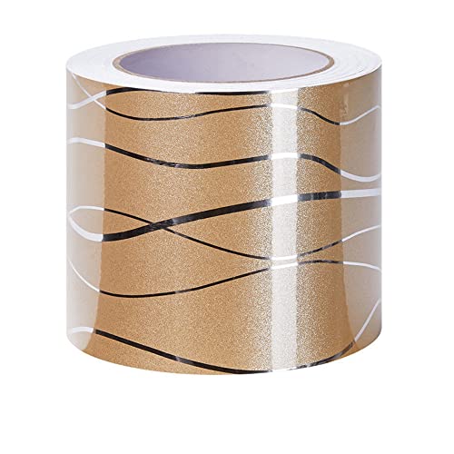 VisitRyl TapetenbordüRe Selbstklebend Vinyl Sockelleiste Dekorative BordüRe Selbstklebende Home BordüRe KüChe TapetenbordüRe Selbstklebend FüR Badezimmer Wohnzimmer Goldene Welle 12cm X 500cm VisitRyl TapetenbordüRe Selbstklebend Vinyl Sockelleiste Dekorative BordüRe Selbstklebende Home BordüRe KüChe TapetenbordüRe Selbstklebend FüR Badezimmer Wohnzimmer Goldene Welle 12cm X 500cm von VisitRyl