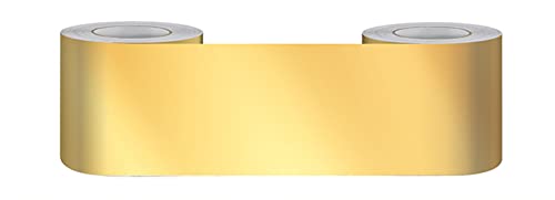 VisitRyl TapetenbordüRe Selbstklebend Vinyl Sockelleiste Dekorative BordüRe Selbstklebende Home BordüRe KüChe TapetenbordüRe Selbstklebend FüR Badezimmer Wohnzimmer Goldener Spiegel 30cm X 500cm von VisitRyl