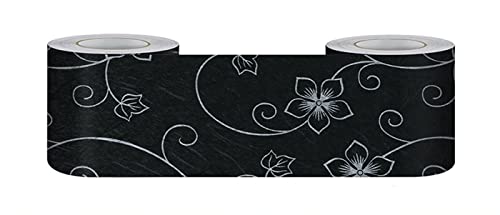 VisitRyl TapetenbordüRe Selbstklebend Vinyl Sockelleiste Dekorative BordüRe Selbstklebende Home BordüRe KüChe TapetenbordüRe Selbstklebend FüR Badezimmer Wohnzimmer Schwarzes Muster 20cm X 500cm VisitRyl TapetenbordüRe Selbstklebend Vinyl Sockelleiste Dekorative BordüRe Selbstklebende Home BordüRe KüChe TapetenbordüRe Selbstklebend FüR Badezimmer Wohnzimmer Schwarzes Muster 20cm X 500cm von VisitRyl
