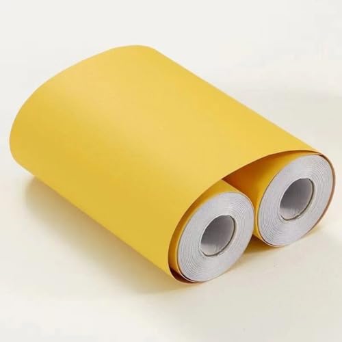 VisitRyl Tapetenbordüre Selbstklebend Gelb matt 10cm X 1000cm – Einfache Montage für Wände VisitRyl Tapetenbordüre Selbstklebend Gelb matt 10cm X 1000cm – Einfache Montage für Wände von VisitRyl