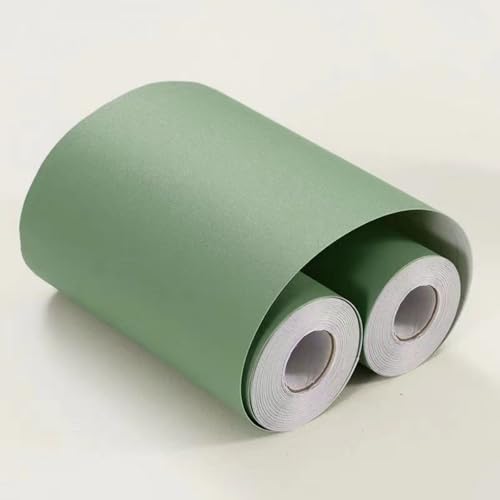 VisitRyl Tapetenbordüre Selbstklebend Hellgrün mattiert 10cm X 500cm – Einfache Montage für Wände von VisitRyl