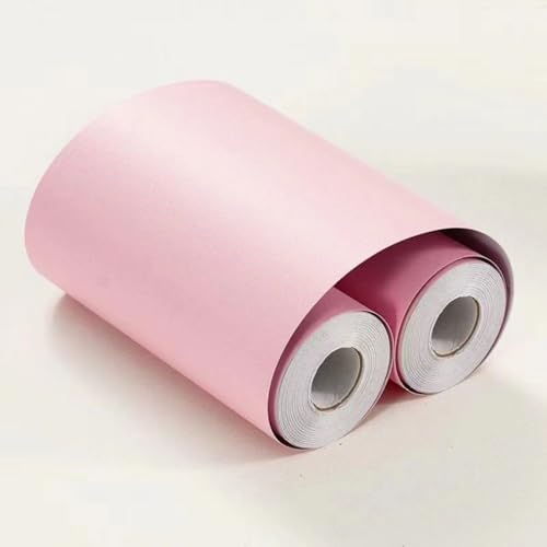 VisitRyl Tapetenbordüre Selbstklebend Rosa matt 10cm X 1000cm – Einfache Montage für Wände von VisitRyl