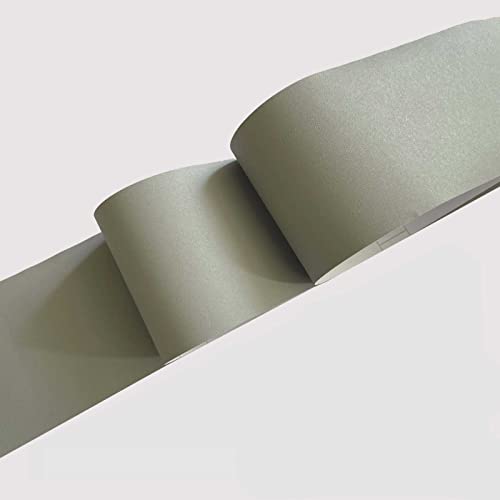 VisitRyl Tapetenbordüre selbstklebend Vinyl Sockelleiste Dekorative Bordüre Selbstklebende Home Bordüre Küche Tapetenbordüre selbstklebend für Badezimmer Wohnzimmer Hellgrau 15cm x 500cm von VisitRyl