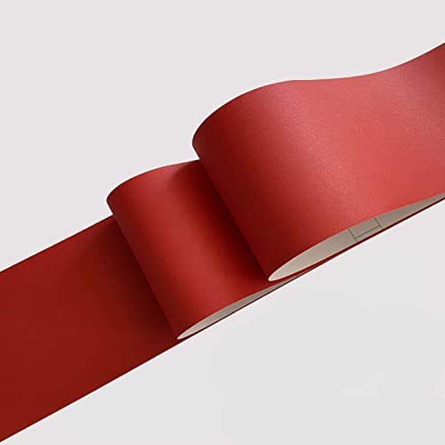 VisitRyl Tapetenbordüre selbstklebend Vinyl Sockelleiste Dekorative Bordüre Selbstklebende Home Bordüre Küche Tapetenbordüre selbstklebend für Badezimmer Wohnzimmer Rot 20cm x 500cm VisitRyl Tapetenbordüre selbstklebend Vinyl Sockelleiste Dekorative Bordüre Selbstklebende Home Bordüre Küche Tapetenbordüre selbstklebend für Badezimmer Wohnzimmer Rot 20cm x 500cm von VisitRyl