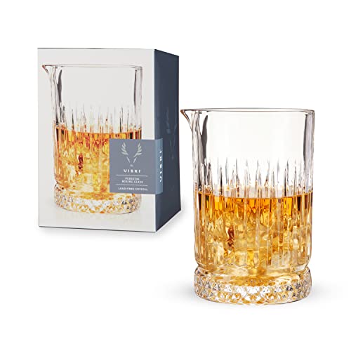 Viski Pedestal, Cocktail-Barmixerglas aus bleifreiem Kristall, 23 Unzen (680 ml), 1er-Set von Viski