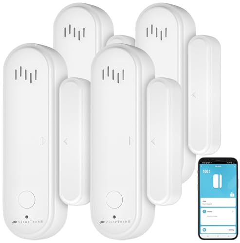 VisorTech Türalarm mit Sirene: 4er-Set 2in1-WLAN-Tür- und Fensteralarme, Sirene, App, Sprachsteuerung (WLAN-Türsensor mit Sirene, Fenstersensoren mit Sirene, Alarmanlage) VisorTech Türalarm mit Sirene: 4er-Set 2in1-WLAN-Tür- und Fensteralarme, Sirene, App, Sprachsteuerung (WLAN-Türsensor mit Sirene, Fenstersensoren mit Sirene, Alarmanlage) von VisorTech