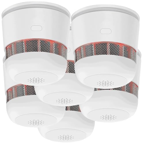 VisorTech 6er-Set Mini-Rauchwarnmelder, 85 dB Alarm, 10 Jahre Batterie, EN 1460 VisorTech 6er-Set Mini-Rauchwarnmelder, 85 dB Alarm, 10 Jahre Batterie, EN 1460 von VisorTech