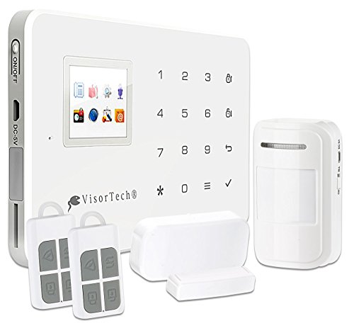 VisorTech Funkalarm: GSM-Alarmanlage mit Funk- & Handynetz-Anbindung XMD-4400.pro (Alarmanlage Handy, Alarmanlage Sirene, Überwachungskamera Set) von VisorTech