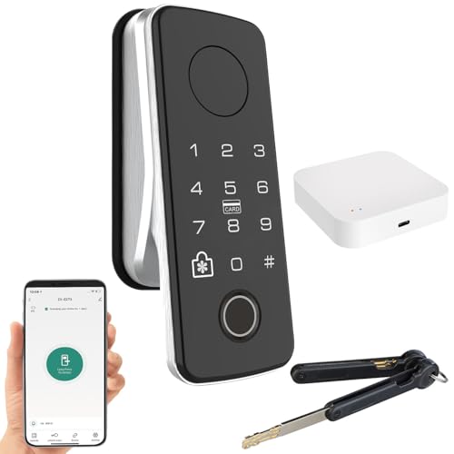 VisorTech Tür Schließzylinder: Motorbetriebener ZigBee-Schließzylinder mit WLAN-Gateway und App, IP55 (Elektronischer Tür, Motorbetriebenes Türschloss, Türöffner elektronisch) von VisorTech