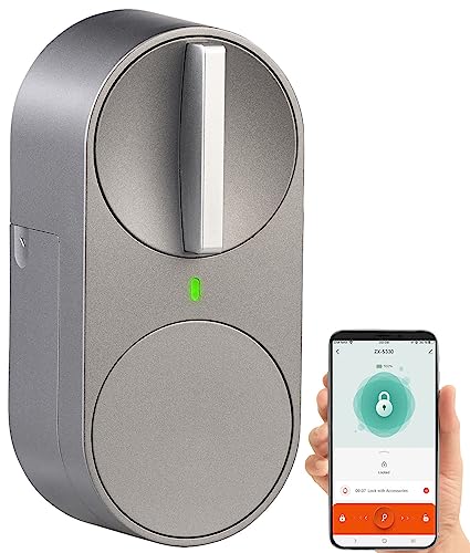 VisorTech Smart Schloss: Smarter motorbetriebener Türschlossantrieb mit Bluetooth und App (Türschloss-Antriebe, Türschloss.Antriebe elektronisch, Schließzylinder) von VisorTech