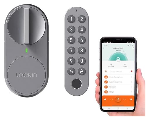 VisorTech Türöffner: Türschlossantrieb mit PIN-Code, Fingerabdruck-Sensor, Bluetooth, App (Türöffner mit Code nachrüsten, Türöffner Fingerabdruck, elektronisch Türschloss) von VisorTech