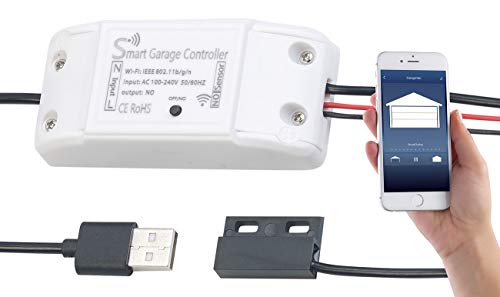 VisorTech Garagentoröffner: WLAN-Garagentor-Steuerung mit App, komp. mit Siri & Google Assistant (WLAN Garagentoröffner, Garagentor mit Handy öffnen WLAN, Garagentorantrieb) von VisorTech