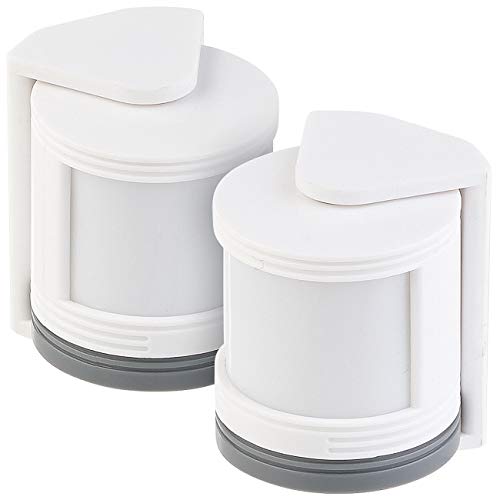 VisorTech Zubehör zu Alarm-Anlagen: 2er-Set Mini-PIR-Bewegungsmelder für WLAN-Alarmanlage XMD-3000.AVS (WLAN-Alarmanlage mit Fensteralarm, Plug-and-Play Alarmanlagen) von VisorTech