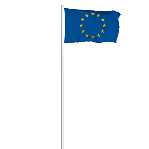 Vispronet® Hissfahne EU-Fahne 150x100 cm ✓ Querformat ✓ mit Ösen ✓ Seidenmatt von Vispronet