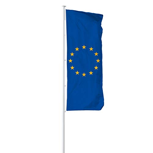 Vispronet® Hissfahne Europa 120x300 cm ✓ in Deutschland produziert ✓ versch. Materialien ✓ Hochformat (Multiflag®) von Vispronet