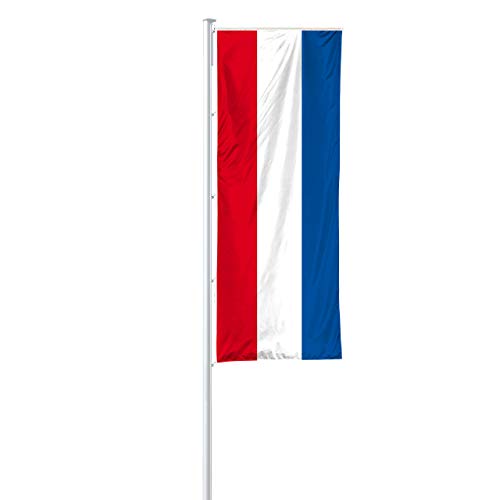 Vispronet® Nationalfahne 120x300 cm für Ausleger ✓ in Deutschland produziert ✓ versch. Materialien ✓ Hochformat (Multiflag®, Niederlande) von Vispronet