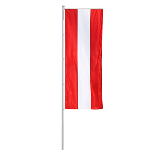Vispronet® Nationalfahne 120x300 cm für Ausleger ✓ in Deutschland produziert ✓ versch. Materialien ✓ Hochformat (Multiflag®, Österreich) von Vispronet