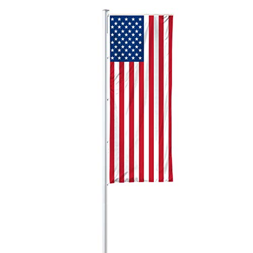 Vispronet® Nationalfahne 120x300 cm für Ausleger ✓ in Deutschland produziert ✓ versch. Materialien ✓ Hochformat (Multiflag®, USA) von Vispronet