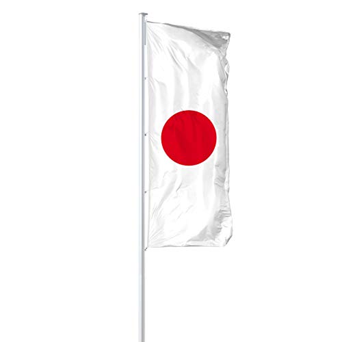 Vispronet® Nationalfahne 150x400 cm ✓ in Deutschland produziert ✓ versch. Materialien ✓ Hochformat (Primeflag, Japan) von Vispronet