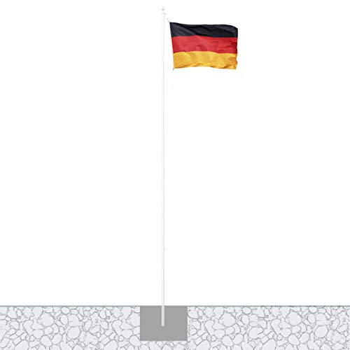 Vispronet 150 x 100 cm Deutschlandfahne mit Ösen, Outdoor, Indoor, für Fahnenmast, Polyestergewebe, Doppelsicherheitsnaht von Vispronet