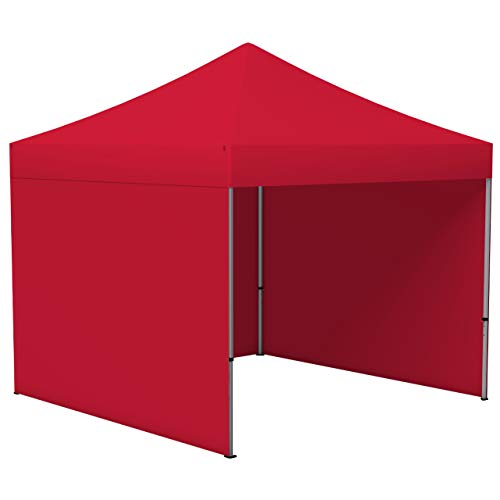 Vispronet Profi Faltpavillon/Faltzelt Basic 3 x 3 m, rot (3 Zeltwände) - weitere Farben und Größen lieferbar von Vispronet