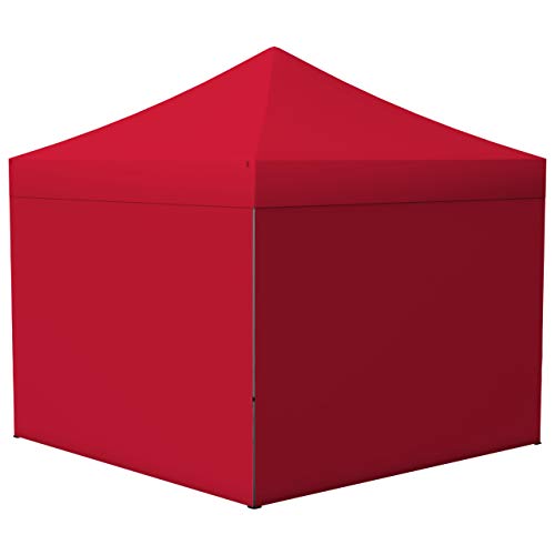 Vispronet Profi Faltpavillon Basic - 3x3 m in Rot - 4 Vollwände - Scherengittersystem - Farbe & Größe wählbar von Vispronet